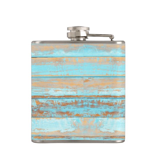 Flasques Bois peint bleu ancien (Dos)