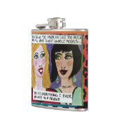 FLASQUES BOISSON DE FLASK-YOU TROP, VOUS JUREZ TROP (Gauche)