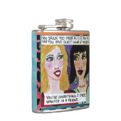 FLASQUES BOISSON DE FLASK-YOU TROP, VOUS JUREZ TROP (Droite)