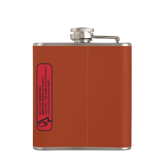 Flasques Boisson d'ordonnance amusante (Dos)