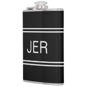 Flasques Boisson personnalisée avec monogramme initial clas (Gauche)