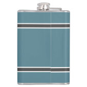 Flasques Boisson personnalisée Monogramme Initial Nom Turqu (Dos)