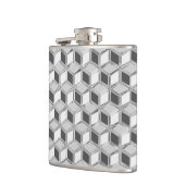 Flasques Boîtes 3D chromées - gris argenté (Gauche)