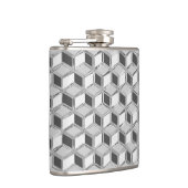 Flasques Boîtes 3D chromées - gris argenté (Droite)