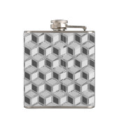 Flasques Boîtes 3D chromées - gris argenté (Dos)