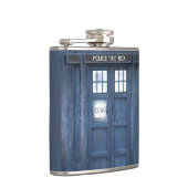 Flasques Boîtier d'appel de police drôle, ajouter monogramm (Droite)