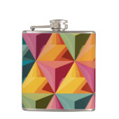 Flasques Bold Geometric Triangle Pattern (Devant)