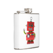 Flasques Bonjour de ondulation de robot rouge de jouet (Droite)