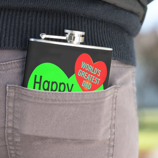 Flasques Bonne Fête des pères Amour (En situation)