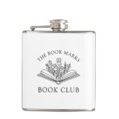 Flasques Book Club Name Personalized Gift Favor (Devant)
