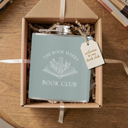 Flasques Book Club Name Personalized Gift Favor