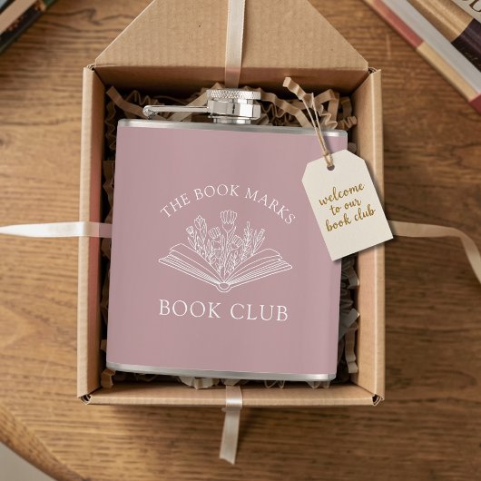 Flasques Book Club Name Personalized Gift Favor