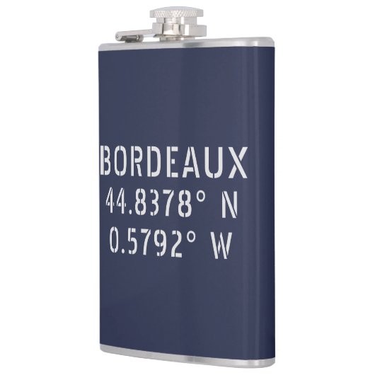 Flasques Bordeaux Latitude Longitude (Gauche)