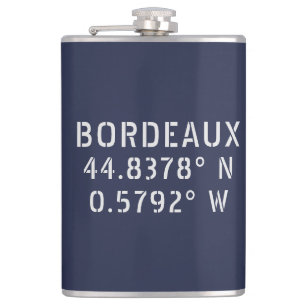 Flasques Bordeaux Latitude Longitude