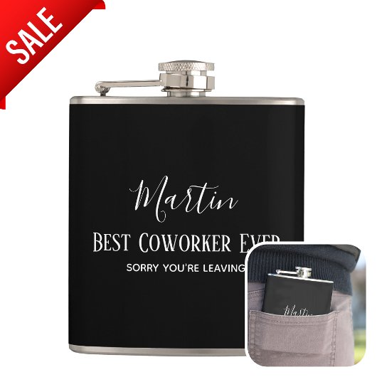 Flasques Boss Coworker quittant AJOUTER Devis Drôle, Person