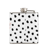 Flasques Boss et points noirs Pastel Rose moderne (Dos)