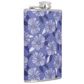 Flasques Botanique Violet Floral Line Art (Droite)