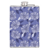 Flasques Botanique Violet Floral Line Art (Dos)