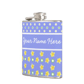 Flasques Bouche Primroses : Personnaliser : Pois, Bleu (Gauche)