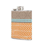 Flasques Bouchon orange Tan Bleu (Gauche)