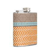 Flasques Bouchon orange Tan Bleu (Droite)
