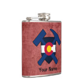 Flasques Bouclier de marteau de roche du géologue - drapeau (Droite)