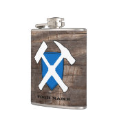 Flasques Bouclier de marteau de roche du géologue - Drapeau (Gauche)