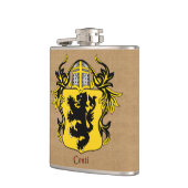 Flasques Bouclier héraldique Conti avec Helm et Mantle (Gauche)