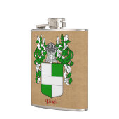 Flasques Bouclier héraldique de Bianchi avec manteau et Hel (Gauche)