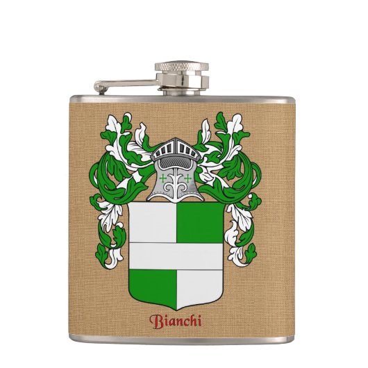 Flasques Bouclier héraldique de Bianchi avec manteau et Hel (Devant)