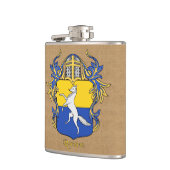 Flasques Bouclier héraldique romano avec Helm et Mantle (Gauche)