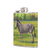 Flasques Bouillon Gris D'Âne Cute Dans Le Pâturage (Gauche)