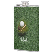 Flasques Boule de golf sur pelouse verte (Gauche)