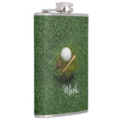 Flasques Boule de golf sur pelouse verte (Droite)