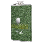 Flasques Boule de golf sur pelouse verte (Gauche)