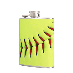 Flasques Boule jaune du base-ball