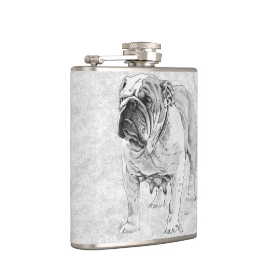 Flasques Bouledogue britannique (Droite)