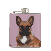 Flasques Bouledogue français cartoon (Devant)