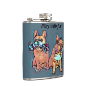 Flasques Bouledogue français deux amis (Droite)