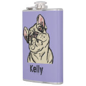 Flasques Bouledogue français graffiti (Gauche)