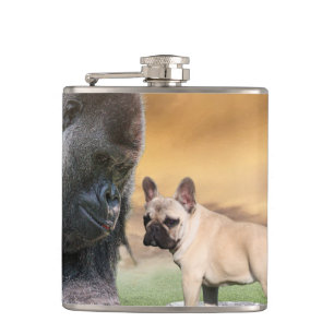 Flasques Bouledogue français meilleurs amis