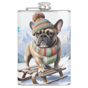 Flasques Bouledogue français traîneau French Bulldog