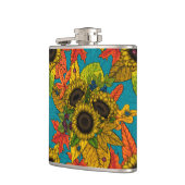 Flasques Bouquet d'automne en bleu (Gauche)
