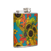 Flasques Bouquet d'automne en bleu (Droite)