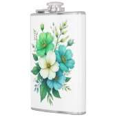 Flasques Bouquet de fleurs bleues blanches-57453 (Gauche)