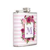 Flasques Bouquet de fleurs roses et coquelicots sur bandes  (Droite)