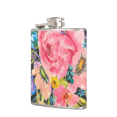 Flasques Bouquet Rose d'aquarelle (Gauche)