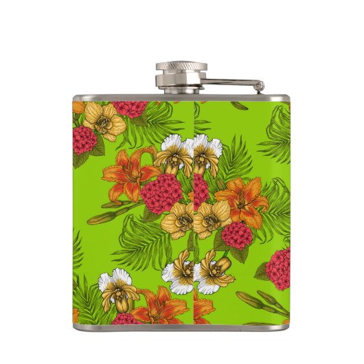 Flasques Bouquet tropical (Dos)