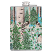 Flasques Bouteille d'eau Christmas Chickadee Chatter (Dos)