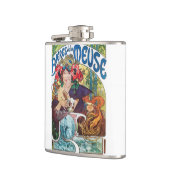 Flasques bouteille métallique de conception vintage d'art (Gauche)